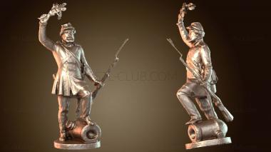 3D модель Победоносный датский солдат (STL)