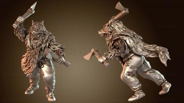 3D модель Викинги-берсерки, жестокие тела (STL)