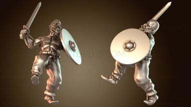 3D модель Викинги-берсерки, жестокие тела (STL)