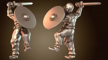 3D модель Закаленные тела викингов-берсерков (STL)