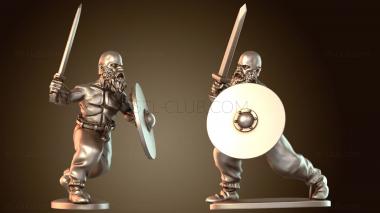 3D модель Викинги-берсерки-дикари (STL)