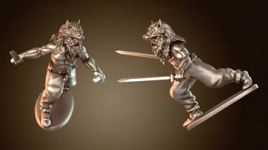 3D модель Викинг-берсеркеры Быстрый клинок (STL)