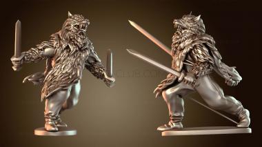 3D модель Крики викингов-берсерков (STL)