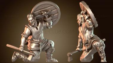 3D модель Топор и щит викингов «Бонди» (STL)