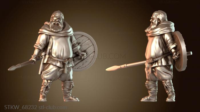 Military Викинг Бонди Копейщик Храбрый