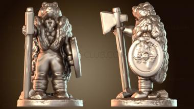 3D модель Миниатюрный викинг железнорожденный (STL)