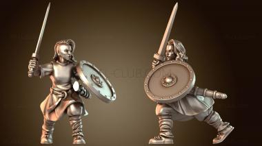 3D модель Викингские щитоносицы (STL)