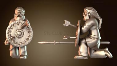 3D модель Стена щитов викингов (STL)