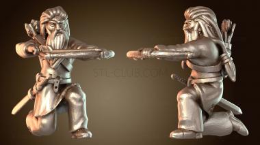 3D модель Викинг, искусный в стрельбе из лука (STL)