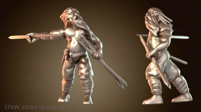 Military Викинг с пилумом