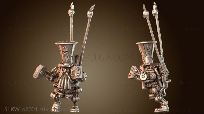 Military Винтажный злой гном-волшебник меха-астрогот назад