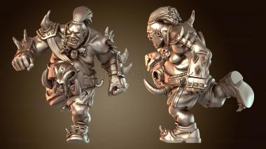 3D модель Набор огров в стиле вуду (STL)