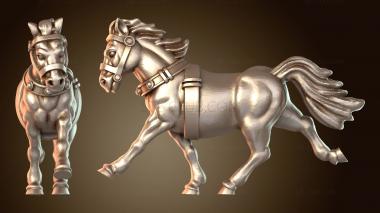 3D модель Боевая колесница Конь Б (STL)