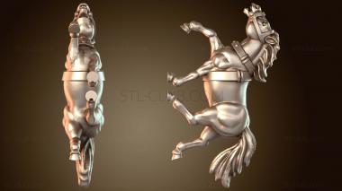 3D модель Боевая колесница Лошадь D (STL)