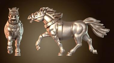 3D модель Боевая колесница Конь Ужас (STL)