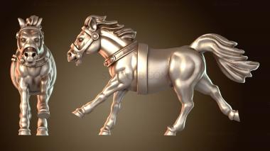 3D модель Боевая колесница Лошадь E (STL)