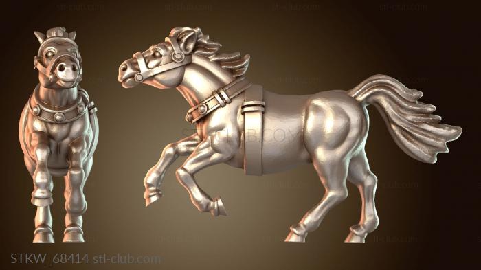 Боевая колесница, лошадь дикая