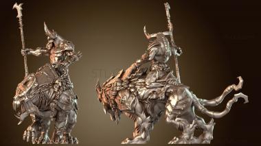 3D модель Копье Зверя Демонов Войны Искривленное (STL)