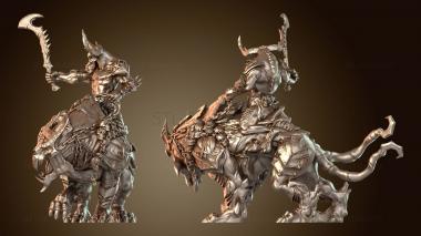 3D модель Демоны Войны Зверь Меч Отвратительный (STL)