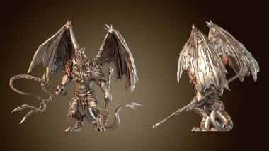 3D модель Демоны Войны Предвестник Планета Кнут Копье (STL)