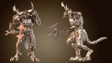 3D модель Воин Трона Демонов Войны Назад (STL)