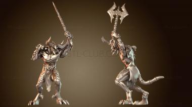 3D модель Демоны Войны Трона Воин Назад Ксилед (STL)