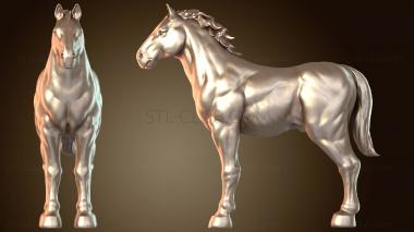 3D модель Боевой конь (STL)