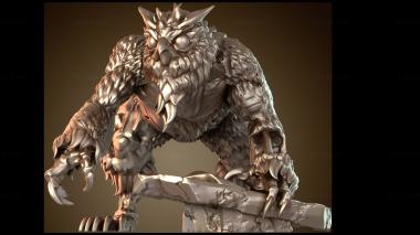 3D модель Зомби-совомедведь следует (STL)