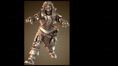 3D модель Зомби-воин (STL)