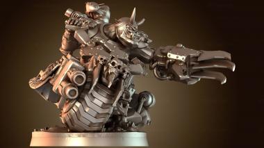 3D модель Варбосс на байке без поводка (STL)