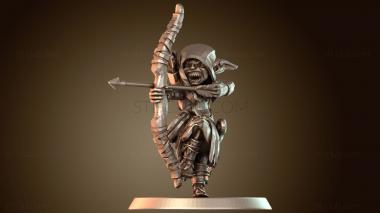 3D модель Воинственный гоблин-лучник Джаггед (STL)