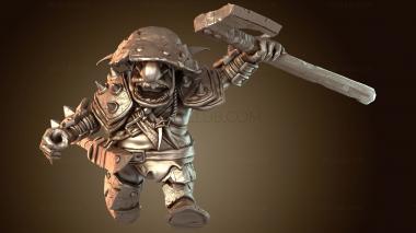 3D модель Воинственный рунический клинок (STL)