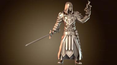 3D модель Персонаж игрока «Чернокнижник» (STL)