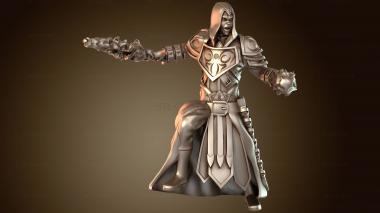 3D модель Персонаж игрока Чернокнижник Меченосец (STL)
