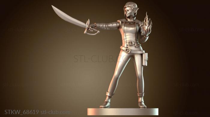 Эльфийка-колдунья, Женский колдовской клинок