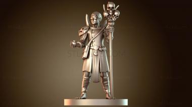 3D модель Чернокнижники Человек-Чернокнижник Черепной Посох (STL)