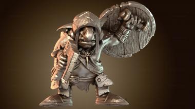 3D модель Атака воина (STL)