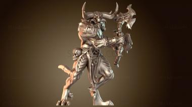 3D модель Воин Топоры Свирепый (STL)