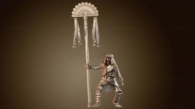 3D модель Воин-знамядержатель (STL)