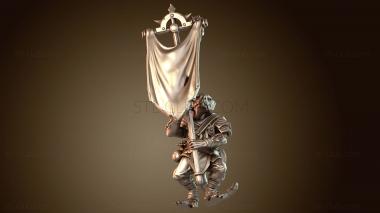 3D модель Воин-знаменосец (STL)