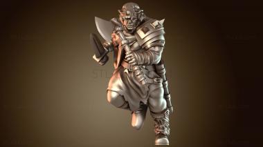 3D модель Воин Варвар (STL)