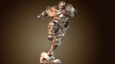 3D модель Воин Варвар Вооруженный (STL)