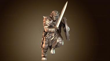 3D модель Воин Варвар Беспощадный (STL)