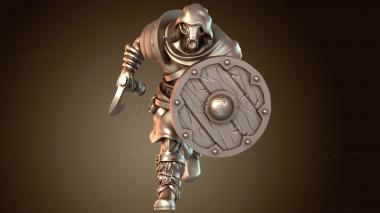 3D модель Воин Варвар Кочевник (STL)