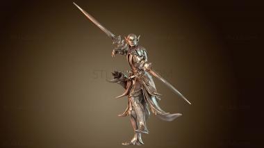 3D модель Стрельба из лука воина (STL)