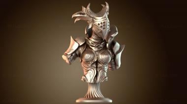 3D модель Бюст Воина (STL)