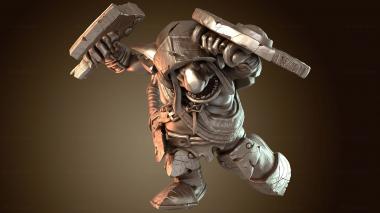 3D модель Побег воина (STL)