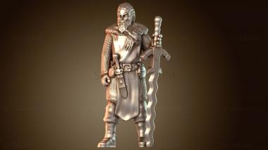 3D модель Меховая мантия воина (STL)