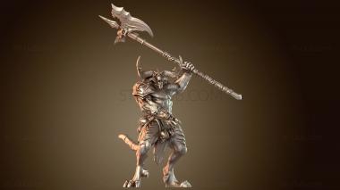 3D модель Воин Хранитель Алебарды (STL)