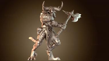 3D модель Воин Алебардист (STL)